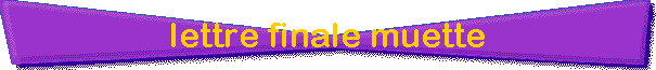 lettre finale muette
